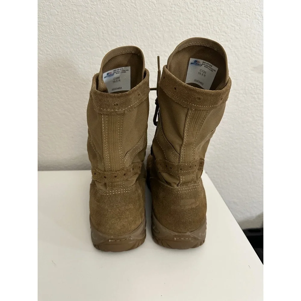 Belleville C320 Tactical Assault Boots Men 10.5 R Coyote Brown Vibram USA Made
